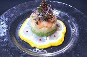 Fresh scallop, shrimp and avocado tartar