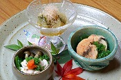 Three kinds of assorted winter appetizers