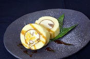 Chestnut Japanese roll cake