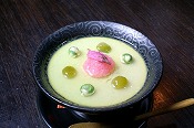 Green pea pudding