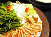 比内地鶏のスープ鍋